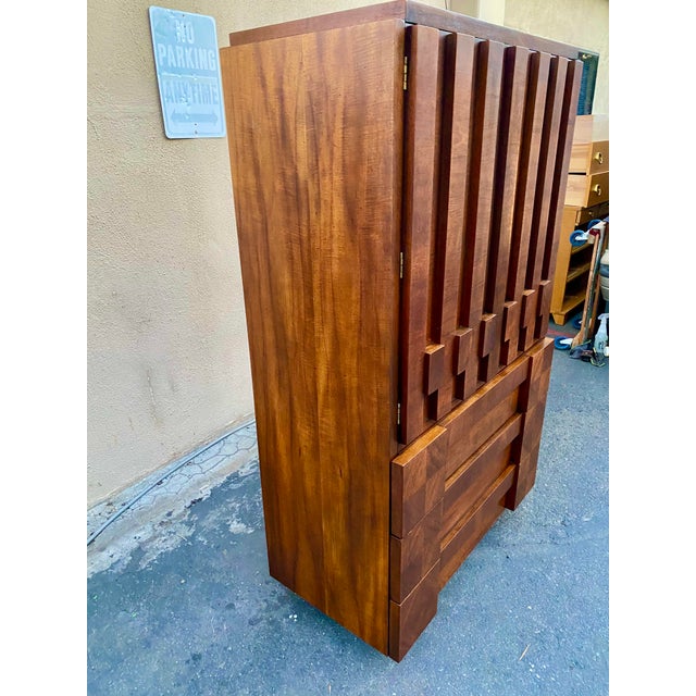MCM Brutalist Men’s Armoire by Lane Furniture Chairish