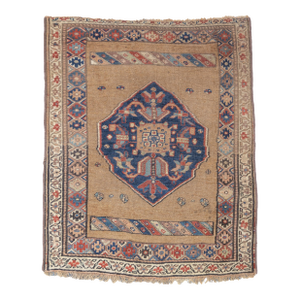 Antique Persian Bijar Wool Foundation Rug 3'7'' X 4'4''