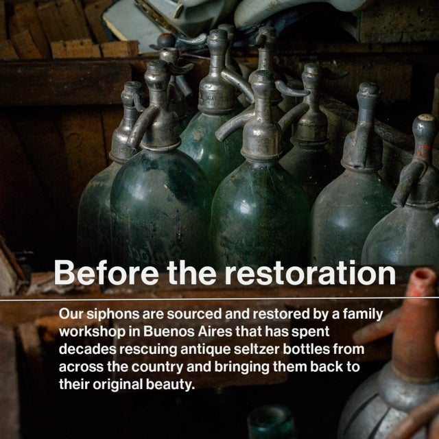 1930s Vintage Seltzers Bottles, Restored From the 1930's Period. Collectible Design Piece For Sale - Image 5 of 7