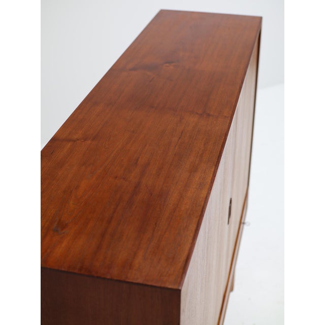 54 Highboard Tambour Doors in Teak by Arne Vodder for Sibast, 1960s For Sale - Image 11 of 13