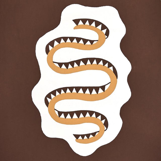 Mid-Century Modern SAMPLE - Schumacher Elsa Wallpaper In Amber For Sale - Image 3 of 4