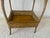 Vintage American Wicker and Rattan Two-Tier Sewing Basket Stand With Original Lining. For Sale - Image 14 of 15
