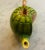Green Vintage Trompe De L’ Oeil Ceramic Watermelon Shaped Tea Pot For Sale - Image 8 of 13