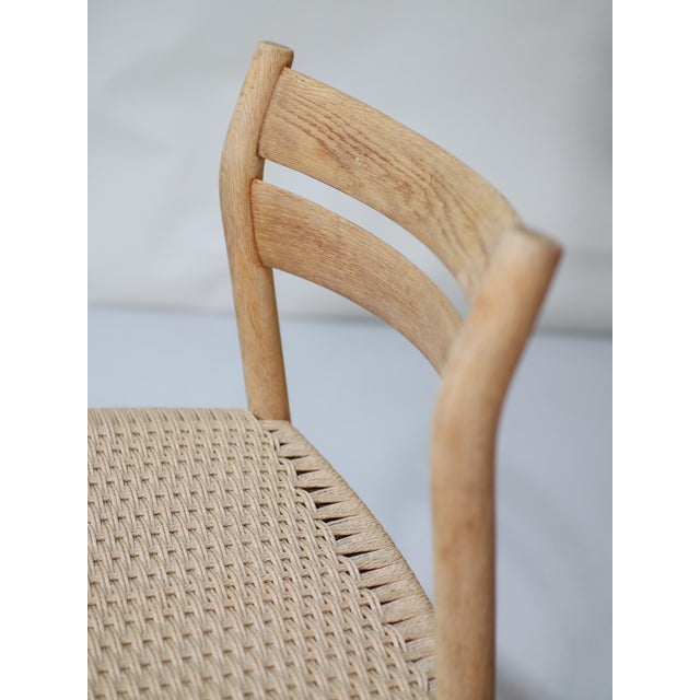 Vintage Danish BM1 Dining Chairs in Oak and Papercord by Børge Mogensen for C.M. Madsen, 1960s, Set of 6 For Sale - Image 6 of 18