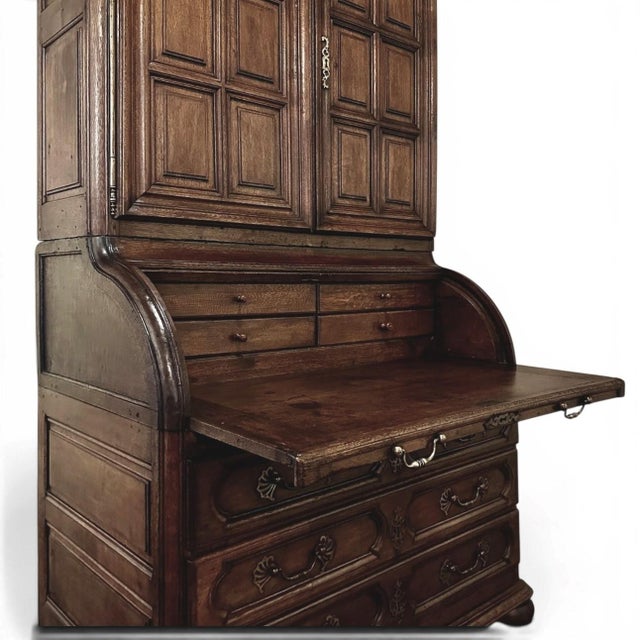 19th Century French Bookcase ~ Cylinder Secretary For Sale - Image 10 of 18