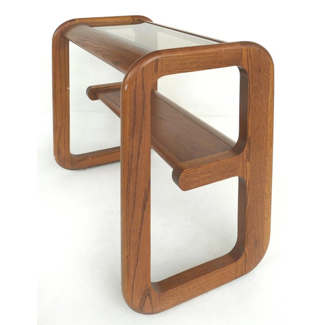 Brown 1960s Mid-Century Modern Mersman Lou Hodges Style Console Table For Sale - Image 8 of 8