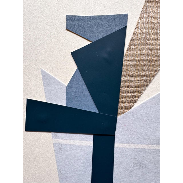 "Rhythm Replaces Reason 5" Original Mixed-Media Collage on Paper by Zac Woodiel For Sale In Little Rock - Image 6 of 9
