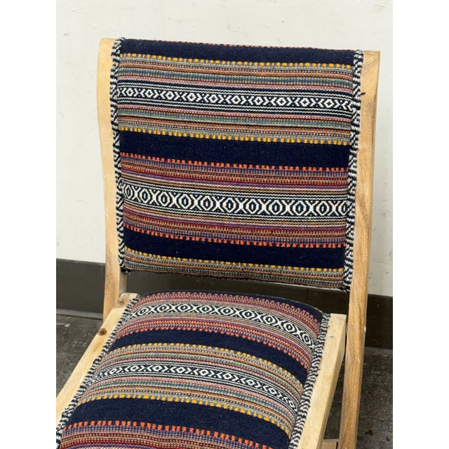 Wood Anthropologie Sonoran Terai Folding Chair For Sale - Image 7 of 12