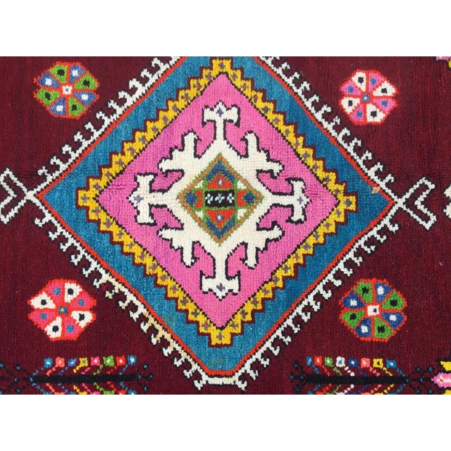 Rustic Long Vintage Moroccan Rabat Rug For Sale - Image 3 of 11