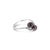 Contemporary Cultured Black Pearl Diamond Ring 14k White Gold, Size 8 For Sale - Image 3 of 5