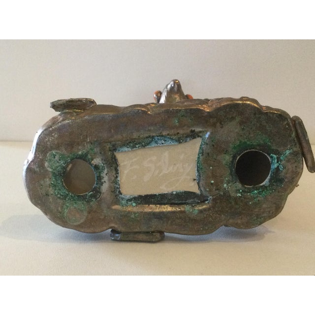 Metal Imperial Eagle Candleholder by Florea Silviu For Sale - Image 7 of 8