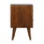 Wood Carved Mango Wood Nightstand With Nordic Legs For Sale - Image 7 of 7