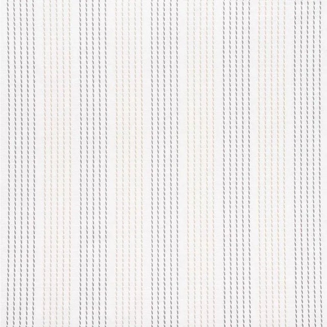 Running Stitch is a classic stripe embroidered on a dobby weave ground. Its unique texture and dimension make it an...