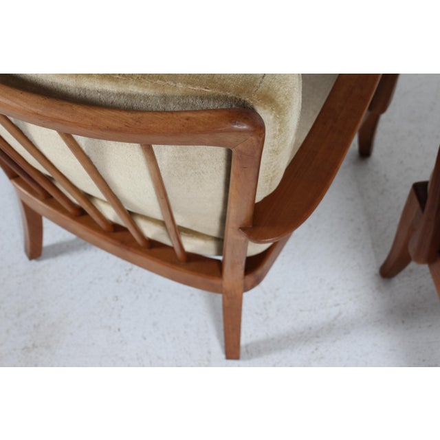 Brown Mid-Century Ash Easy Chairs from Knoll Antimott, Germany, 1960s, Set of 2 For Sale - Image 8 of 15