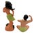 Mid-Century Modern Mid 20th Century Hawaiian Hand Painted Hula Girl & Surfer Male Ceramic Statue, Pair For Sale - Image 3 of 6
