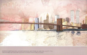 1983 David Lingwood Brooklyn Bridge Lithograph