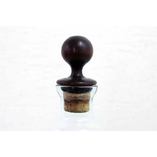 Blue Vintage Blue Glass Bottle, 1970s For Sale - Image 8 of 10