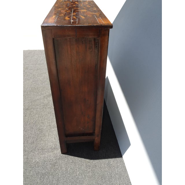 Vintage Hooker Furniture Asian Red Hall Chest ~ Side Table Cabinet For Sale - Image 9 of 17