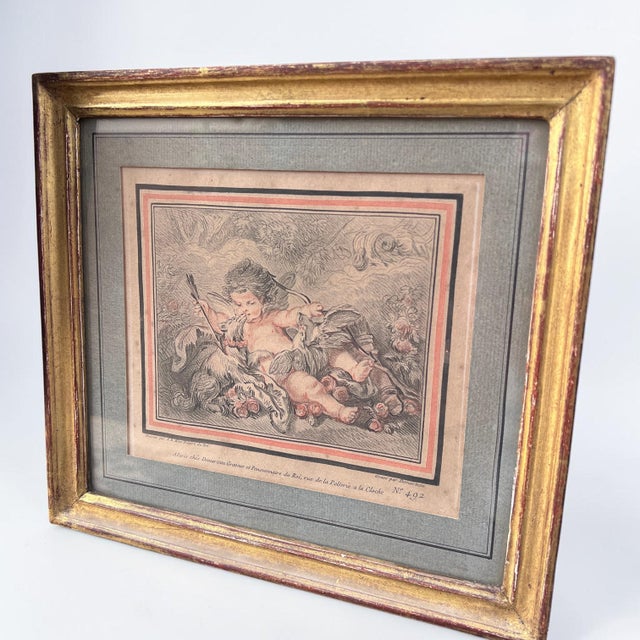 Gilles Demarteau, 18th Century, Engravings, Set of 2 For Sale - Image 6 of 7