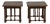 Carved and Turned Wooden Stools, 1800s, Set of 2 For Sale