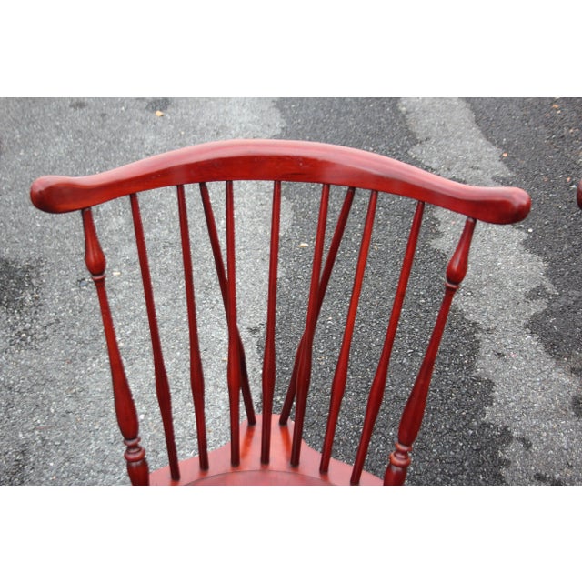 Mid 20th Century Vintage Nantucket Style Windsor Side Chairs - Set of 2 For Sale - Image 4 of 9