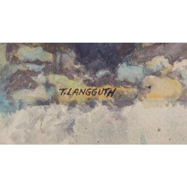 Theodore Ernest "Langguth Statue of an Ascetic (The Hermit)" Impressionist Still Life 1920s For Sale - Image 4 of 5