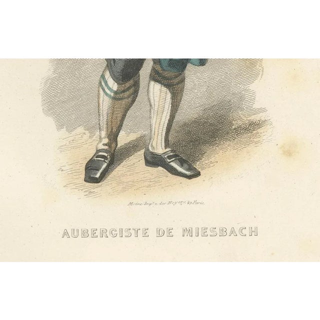 Compte-Calix, Bavarian Innkeeper, Hand-Colored Lithograph, 1853 For Sale - Image 3 of 10