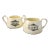 Shabby Chic-Style Creamer and Sugar Set- 2 Pieces For Sale