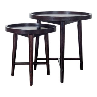 Madison Park Round Wood Nesting Tables For Sale