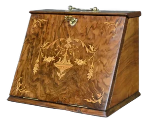 Walnut Burl Correspondence Box