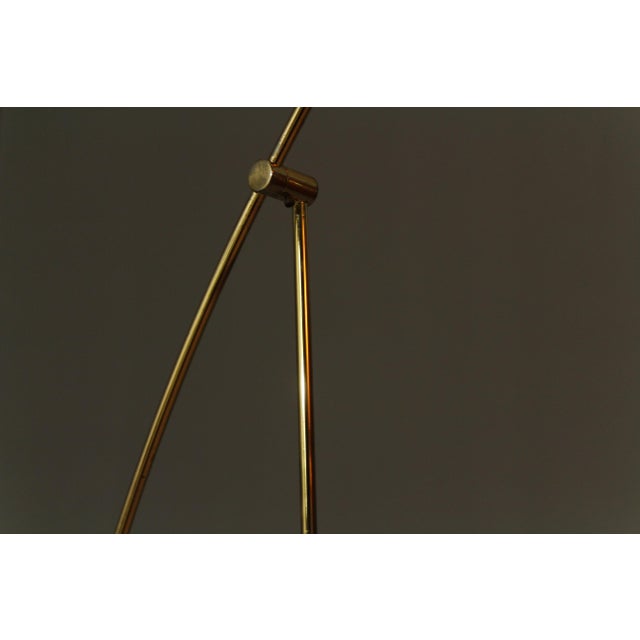 Mid-Century Modern Brass Floor Lamp from Massive, Belgium, 1980s For Sale - Image 3 of 15