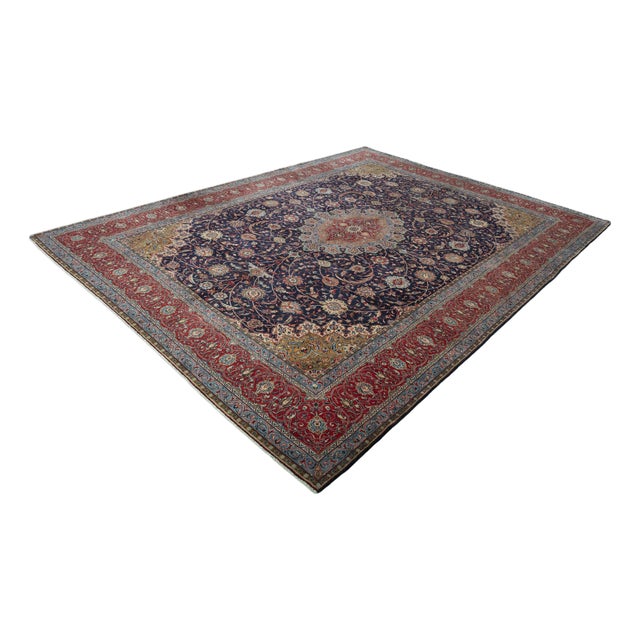 Hand-Knotted Sarouk Cork Wool Rug, 2000s For Sale