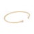 Metal Brilliant Cut Diamond Adjustable Cuff Bangle Bracelet in 14k Yellow Gold For Sale - Image 7 of 15