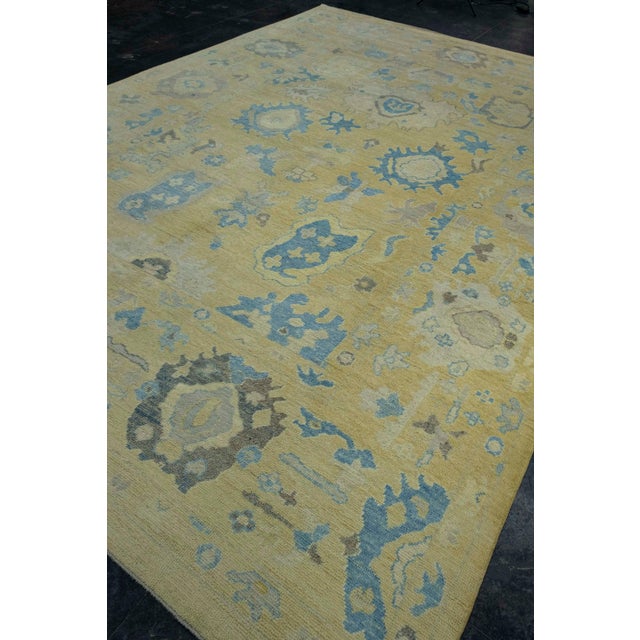 Turkish Turkish Oushak Rug 9'11" x 13'11" #18610 For Sale - Image 3 of 8