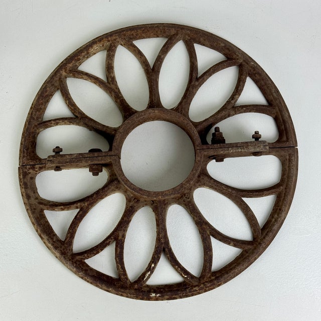 Antique Cast Iron Circular Tree Root Guards, 20" Diameter For Sale - Image 4 of 6