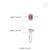 Art Deco Emerald-Cut Pink Sapphire & Diamond Halo Ring in 14k White Gold Size 5.5 For Sale - Image 11 of 16