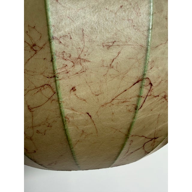 Achille Castiglioni 1970s Goldkant Leuchten Cocoon Pendant For Sale - Image 4 of 12