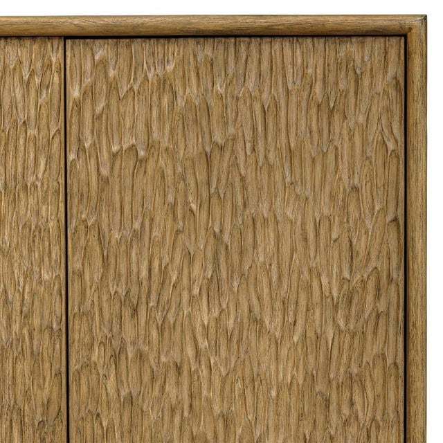 Contemporary Modern Organic 4 Door Credenza , Natural For Sale - Image 3 of 10