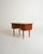 Teak desk with six drawers distributed across two side modules and tapered beech legs. Scandinavian production, 1960s. The...