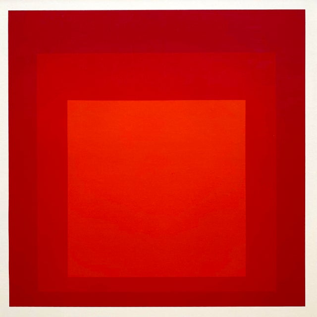Josef Albers Vintage 1978 Mid Century Modernist Framed Fine Art Silkscreen Print " Homage to the Square " 1969 For Sale - Image 13 of 16