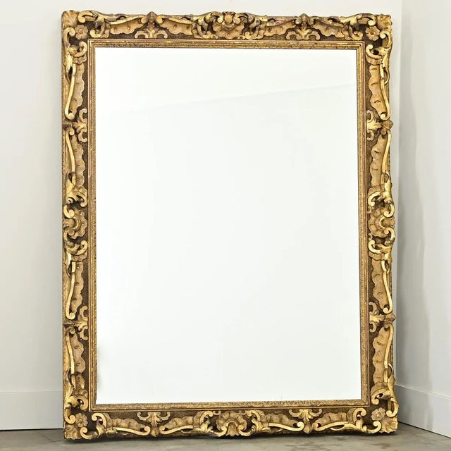 Late 19th Century Scottish 19th Century Carved & Gilded Frame with New Mirror For Sale - Image 5 of 12