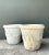Hollywood Regency Vintage Cement Swag Embellished Planters - Pair For Sale - Image 3 of 12