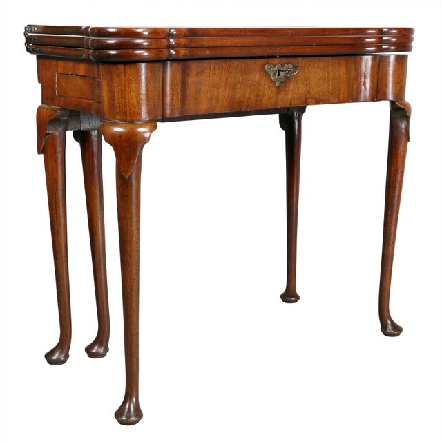 George II Mahogany Triple Top Games Table For Sale - Image 12 of 12