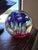 Antique Patriotic Red White and Blue Glass Door Stop For Sale - Image 11 of 12