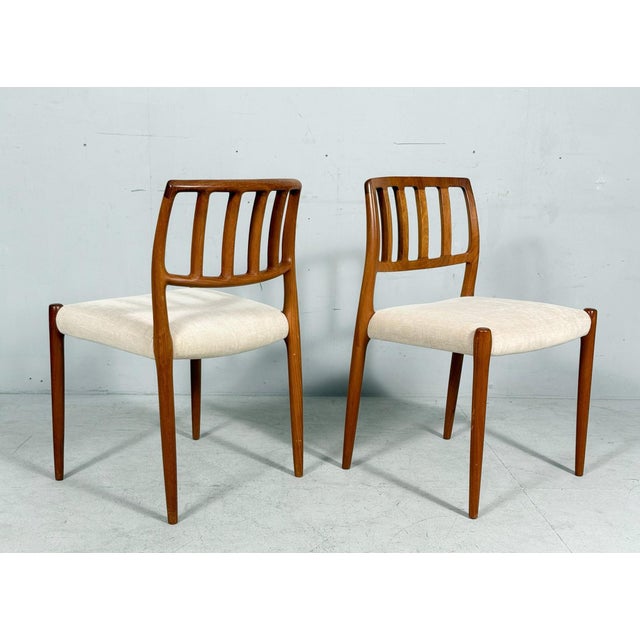 Vintage Dining Chairs in Teak by Niels Otto Møller for JL Møllers, 1970s, Set of 4 For Sale - Image 10 of 18