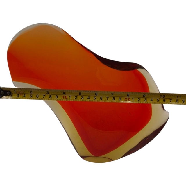 Mid-Century Modern Large Mid-Century Modern Murano "Sommerso" Art Glass Sparrow Sculpture, Italy For Sale - Image 3 of 9