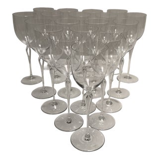 Maitre Red Wine Glass Set from Rosenthal, 1990s, Set of 19 For Sale