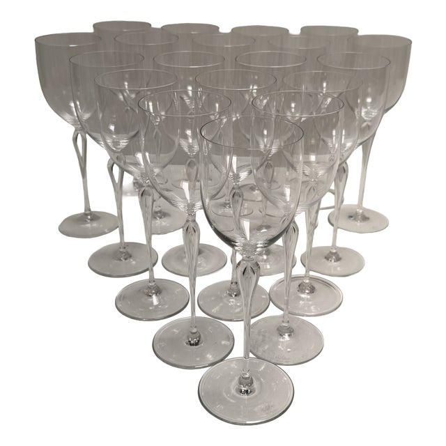 Maitre Red Wine Glass Set from Rosenthal, 1990s, Set of 19 For Sale