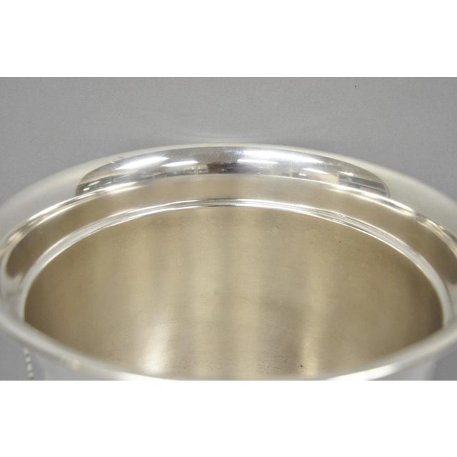 Metal Vintage Sheffield English Regency Silver Plated Champagne Chiller Ice Bucket For Sale - Image 7 of 17