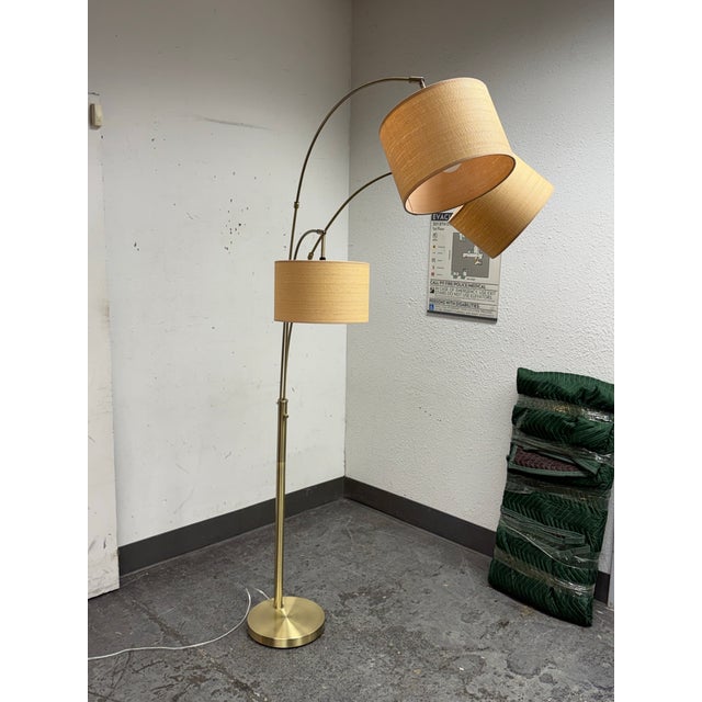 Adesso Bowery Triple Arc Floor Lamp For Sale - Image 10 of 12